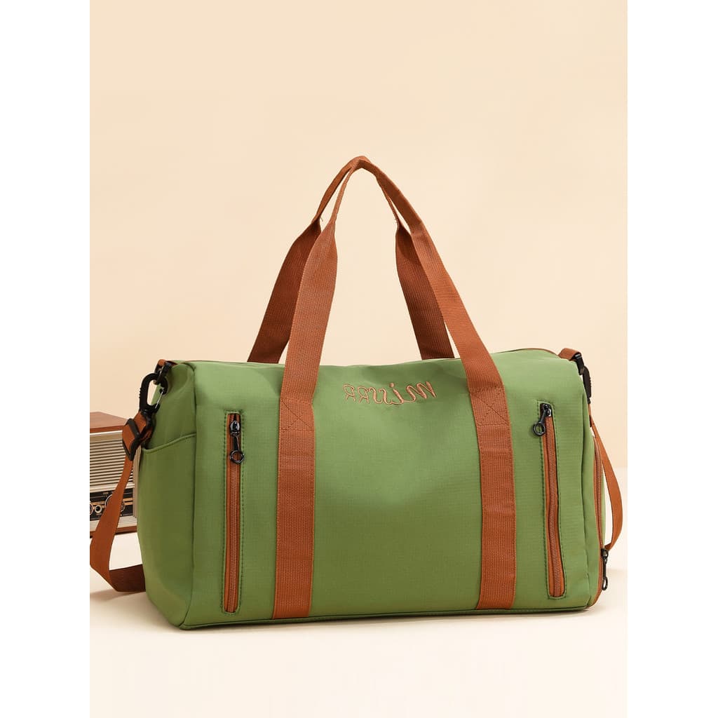 Bolsa de viagem de grande capacidade, masculina, feminina, portátil, mensageiro, academia, independente, armazém de sapa