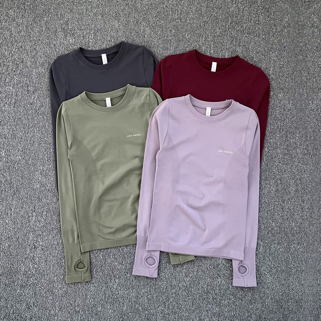 High-End sentimento Pilates Yoga wear apertado topo camiseta macio delicado correndo de manga comprida esportes Fitness