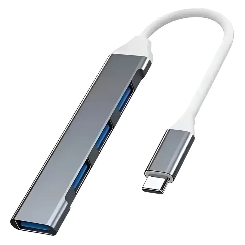 Hub USB Tipo C Knup 4 Portas USB 3.0 e 2.0 + Garantia E Nf