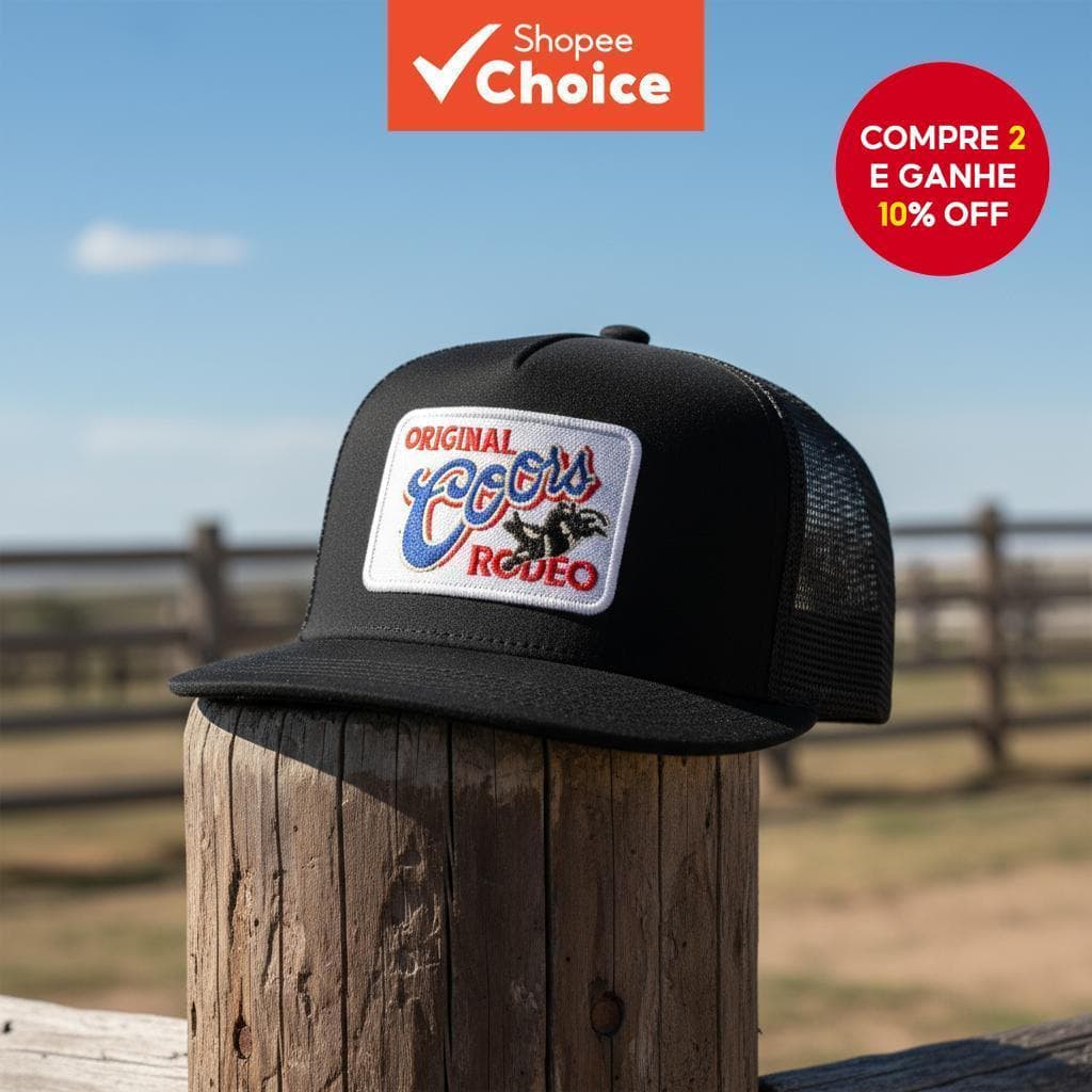 Unisex Boné Original Coors Rodeo Bordado Ajustável Topo Plano Hip Hop Beisebol Bonés de Basquete Primavera Verão