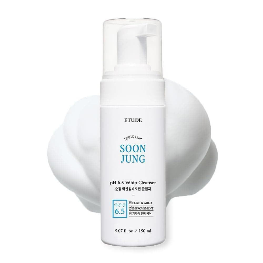 Etishishishi Tônico Hidratante pH6.5 Limpador em Espuma |   Limpador Facial Micron de Baixa Irritação, Adequado para Pel