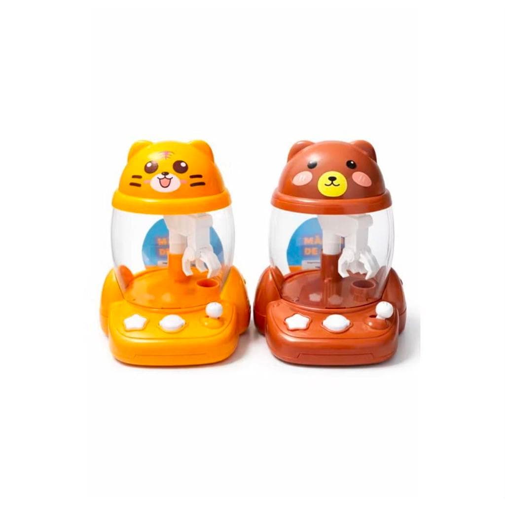 Mini Máquina De Garra Pegar Bolinhas Brinquedo Ursinhos Top Amarelo