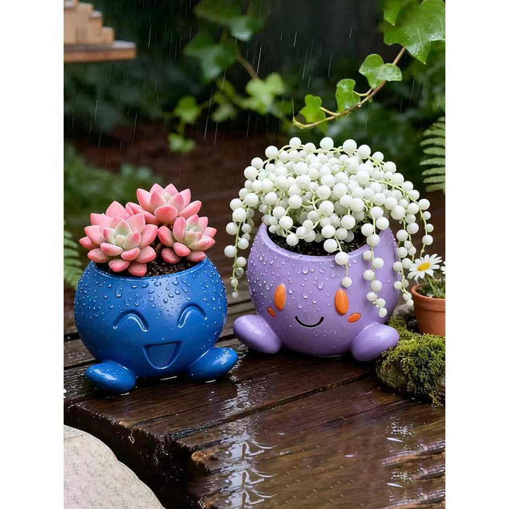 Vaso de flores criativo Pokémon, Design exclusivo, enfeites decorativos para casa, suculentas, plantio de plantas em vas