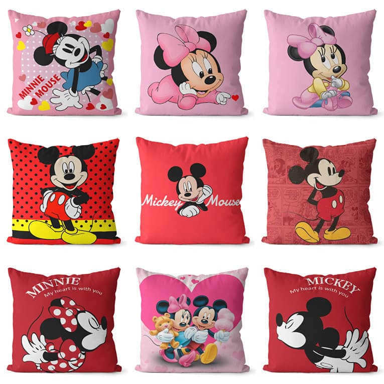 Bonito mickey Mouse fronha clássico mickey mickey mickey dos desenhos animados sala de estar sofá decoração almofada lom