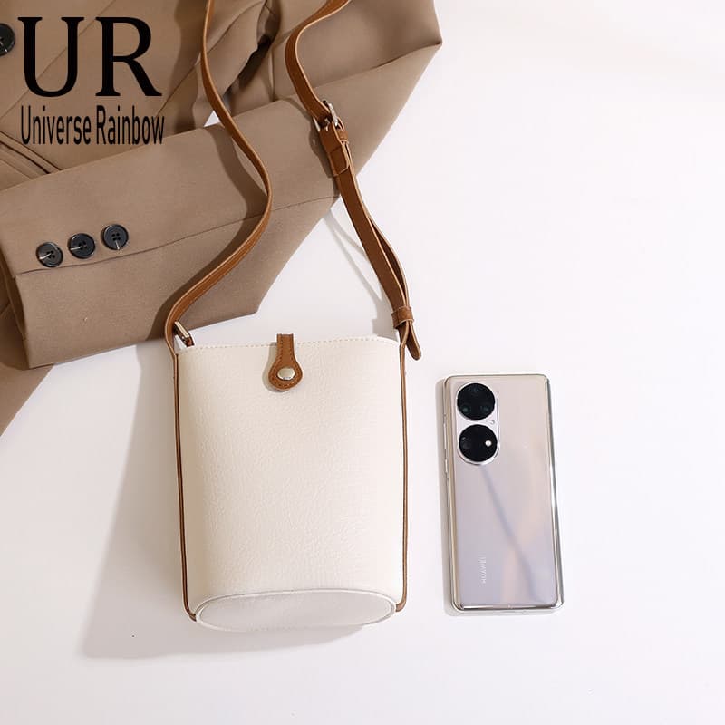 Bolsa bolsa feminina Nova moda bolsa balde de caminhada simples de um ombro