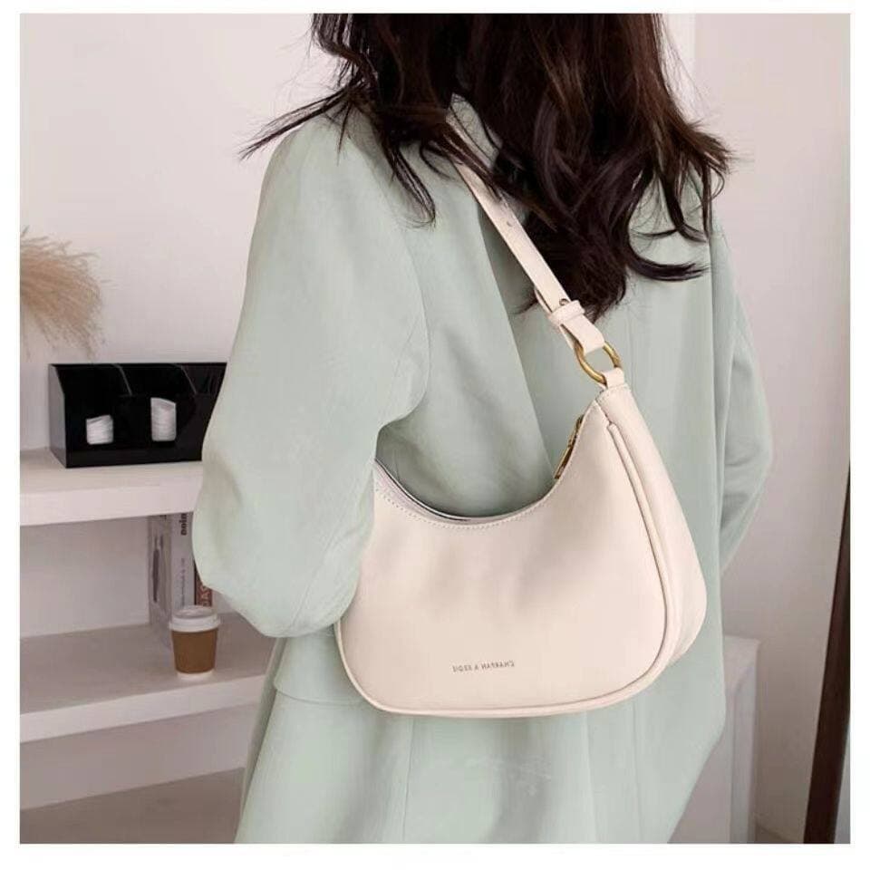 bolsa transversal feminino Bolsa Bolsa francesa meia lua nas axilas 2026 novo estilo High-End sentimento portátil Baguet