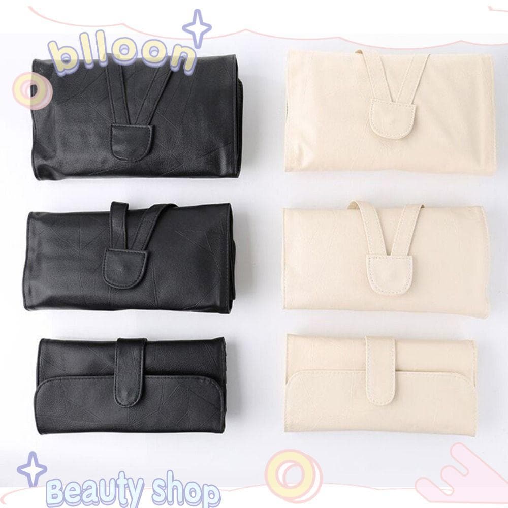Cosméticos BLLOON , Bolsa Leve Para Pincel De Maquiagem Com 12/18 Furos De Rolamento Funcional PU