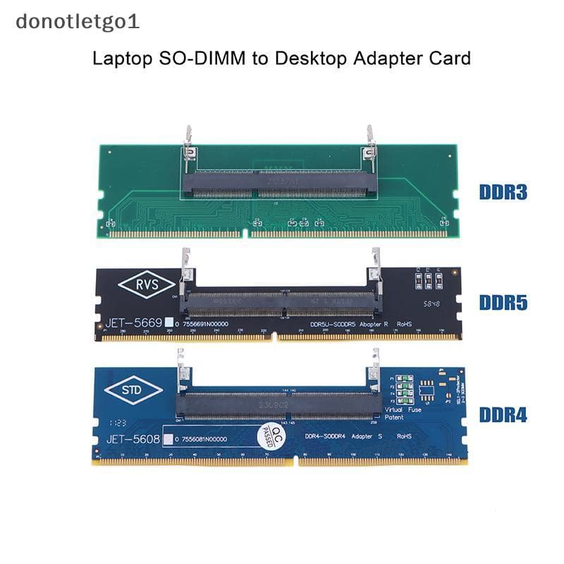 DON DDR3 DDR4 DDR5 Laptop SO-DIMM Para Desktop Adaptador Conversor De Cartão Memória RAM Conector BR