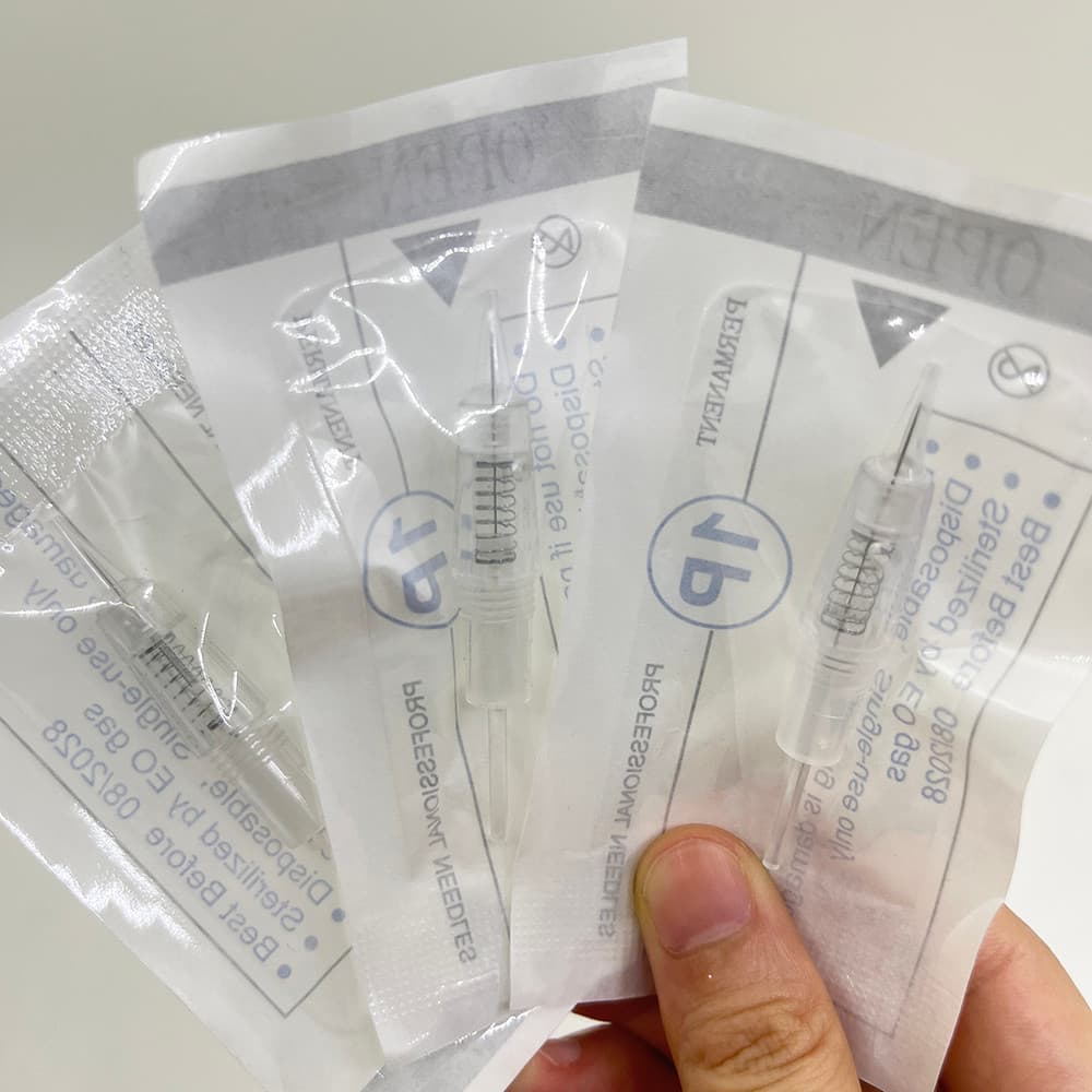 15 Pcs Cartucho 1R 3R 5R Kit De Máquina De Delineador De Maquiagem Permanente Para Sobrancelha