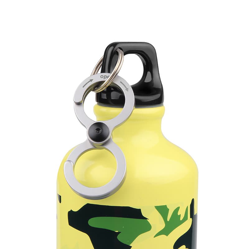 Homens simples chaveiro carro chaveiro de aço inoxidável anel duplo High-End chaveiro personagem fivela presente pingent