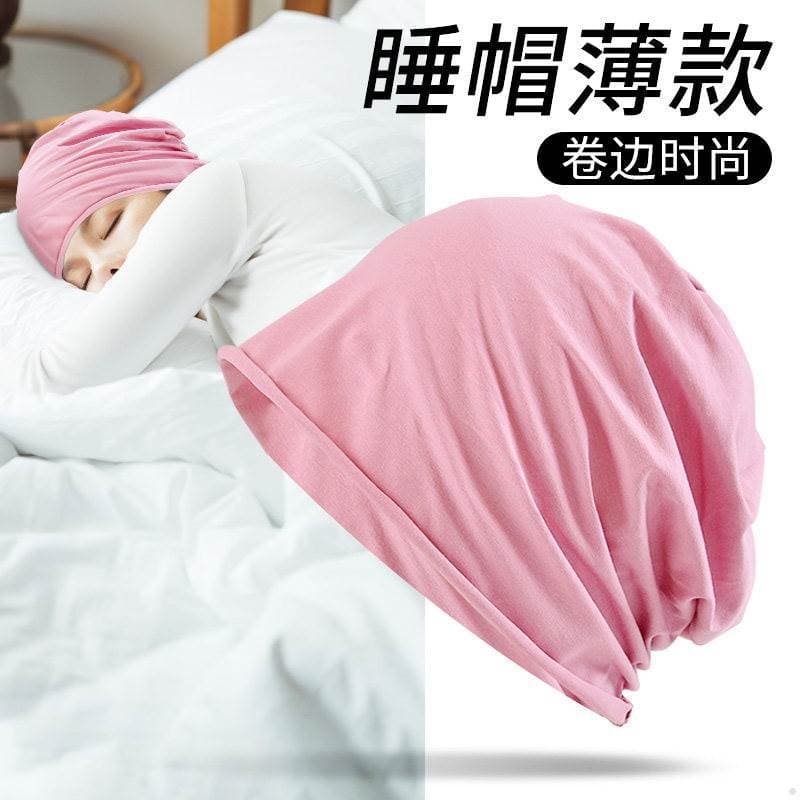 kit touca de cetim touca de cetim grande touca de cetim Ar condicionado sala Nightcap feminino algodão dormir chapelaria