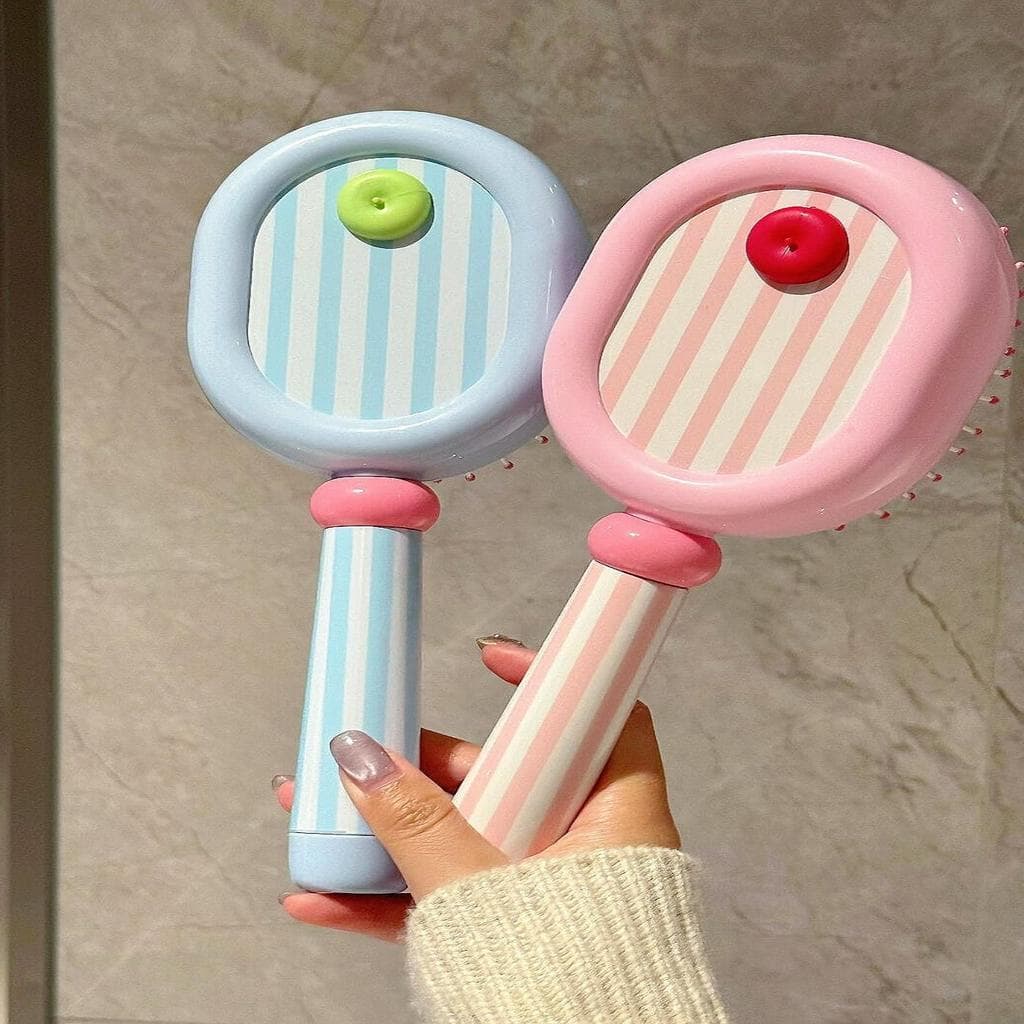 Dopamina pente fofo crânio topo senhoras dedicado cabelo longo Anti-estático almofada de ar pente portátil Airbag pente