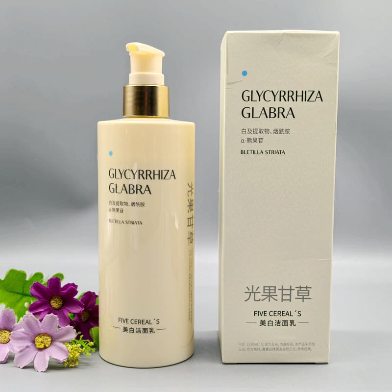 Genuíno cinco limpeza clareamento limpador facial prescrição coreana refrescante clareamento frutas alcaçuz mancha limpa
