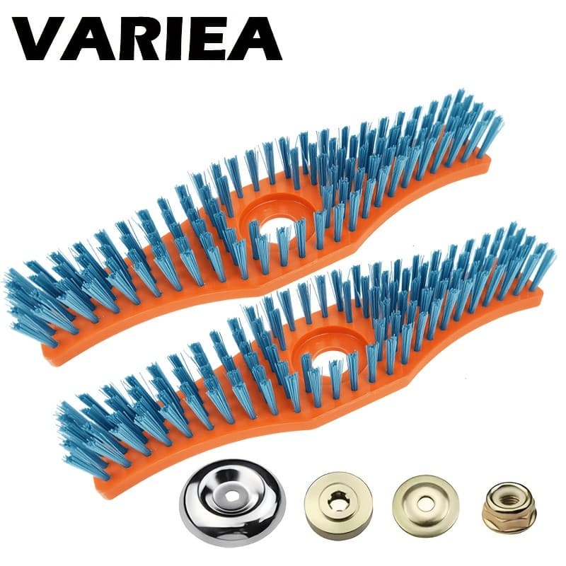 VARIEA-2 Escova de limpeza para cortador de grama de 40 cm + 4 acessórios - abertura de 3 cm, feita de materiais durávei