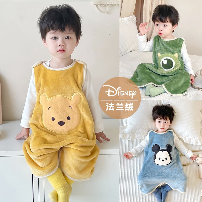 Bebê flanela saco de dormir bebê colete estilo anti-pontapé colcha outono inverno crianças sem mangas quente proteção da