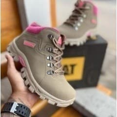 Bota Feminina Caterpillar Couro Legitimo Original Linda
