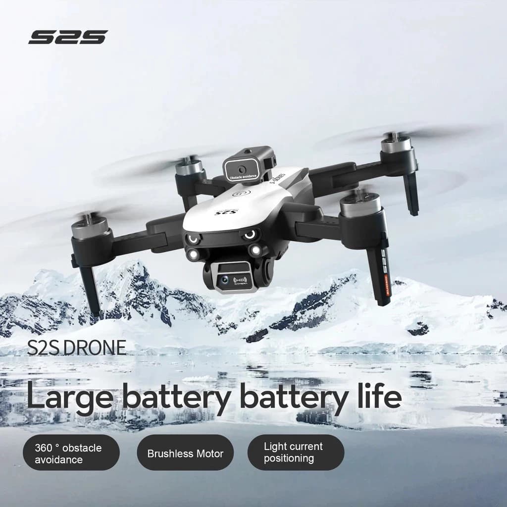 O Drone Profissional Brushless S2S Está Equipado Com Uma Câmera De Alta Definição e é Dobrável.