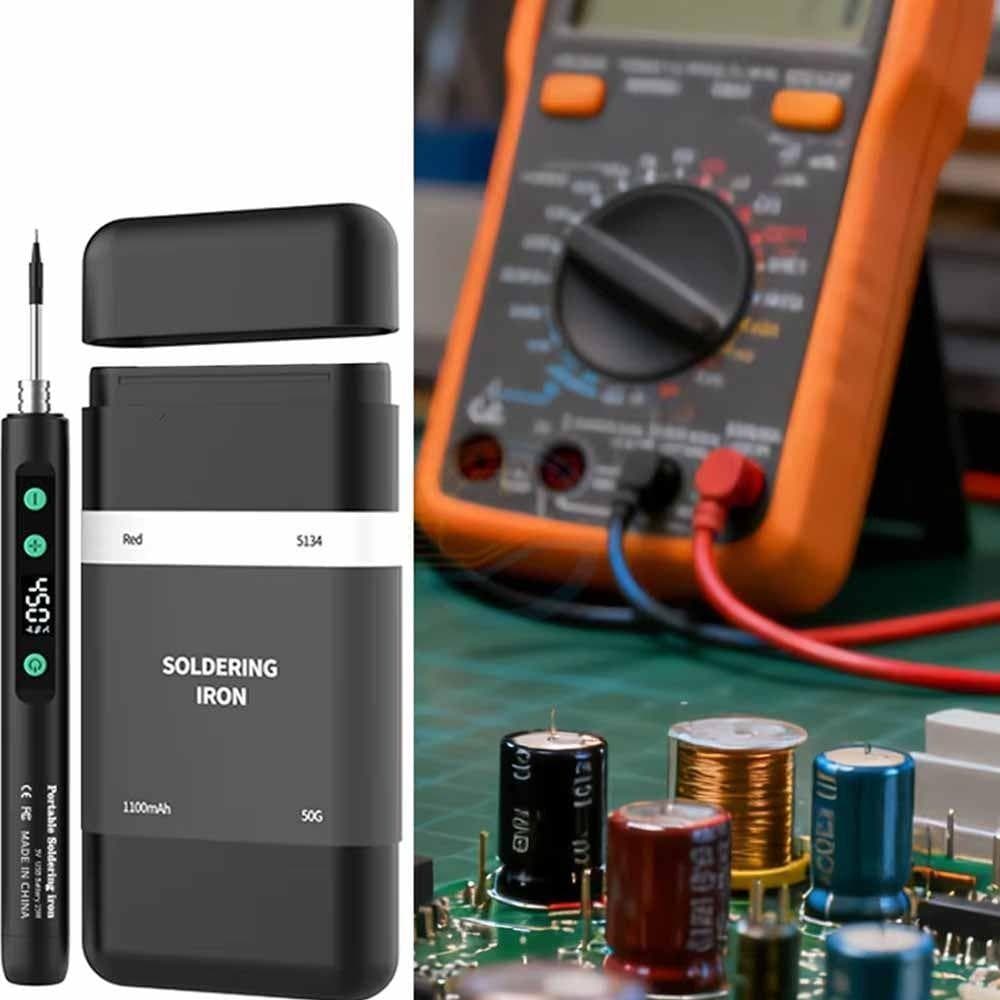 Ferro De Solda USB  , De Elétrico Sem Fio Com Temperatura Ajustável , Display Digital