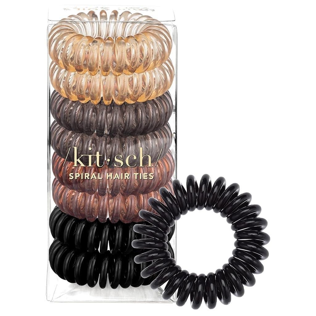 Elásticos de Cabelo em Espiral Kitsch para Mulheres – Elásticos de Plástico Sem Danos, Prendedores de Cabelo para Cabelo