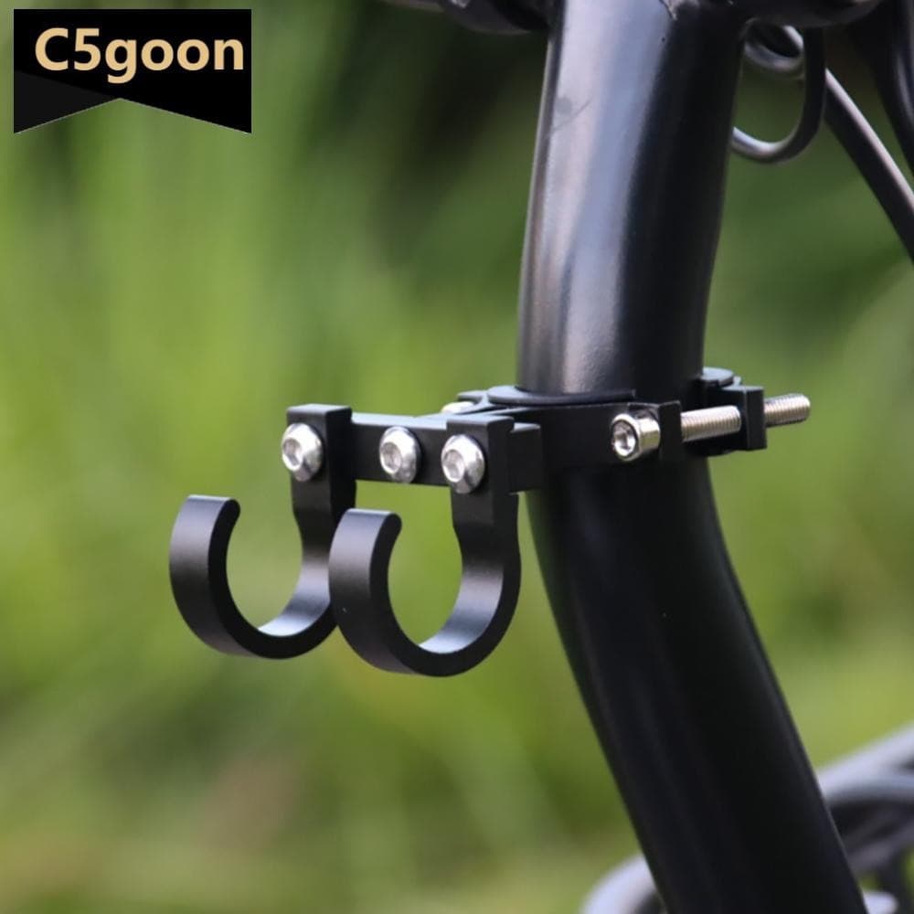 C5GOON Scooter Elétrico Duplo Ganchos De Metal Simples Prateleira Da Bicicleta Tubo Armazenamento Cabide Fivela Ebikes P