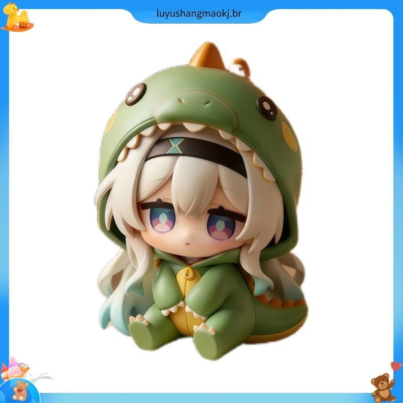 Boneca de dinossauro roupas-flutuante Firefly bonito Q versão periférica modelo feito à mão mesa combinando presente cen