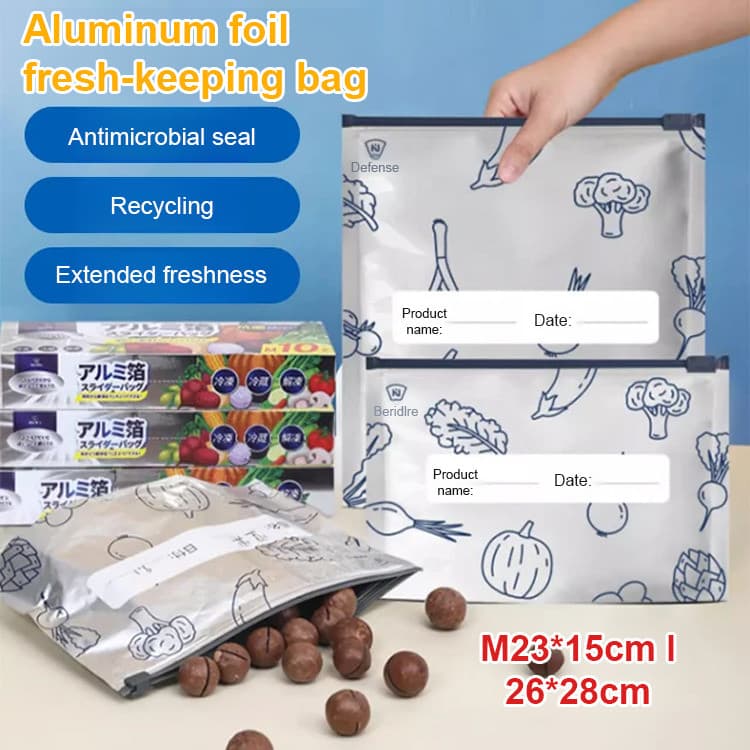 [Conservação Eficiente] Saco de Alumínio para Conservação de Alimentos/Alumínio/Para Cozinha