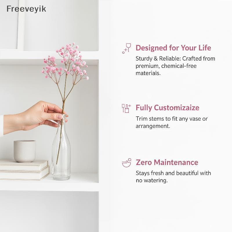 [Fre] 10 Unidades De Arranjo De Plástico Floral Casamento Babysbreath Flores Artificiais Gypsophila Falsas COD