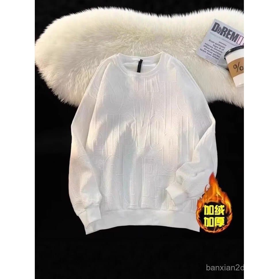 Cross-Border street Wear colisão tridimensional em torno do pescoço moletom masculino outono inverno Retro rua Loo
