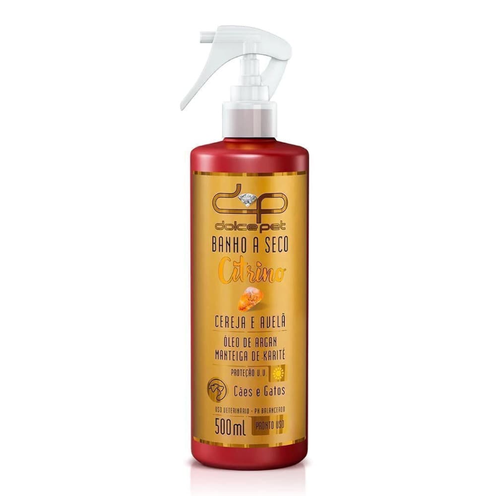 Banho a Seco Dolce Pet Citrino para Cães e Gatos 500ml