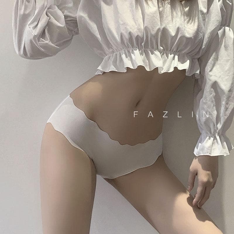 Calcinha japonesa de seda gelo de verão, feminina, sem costura, ultrafina, respirável, calcinha feminina