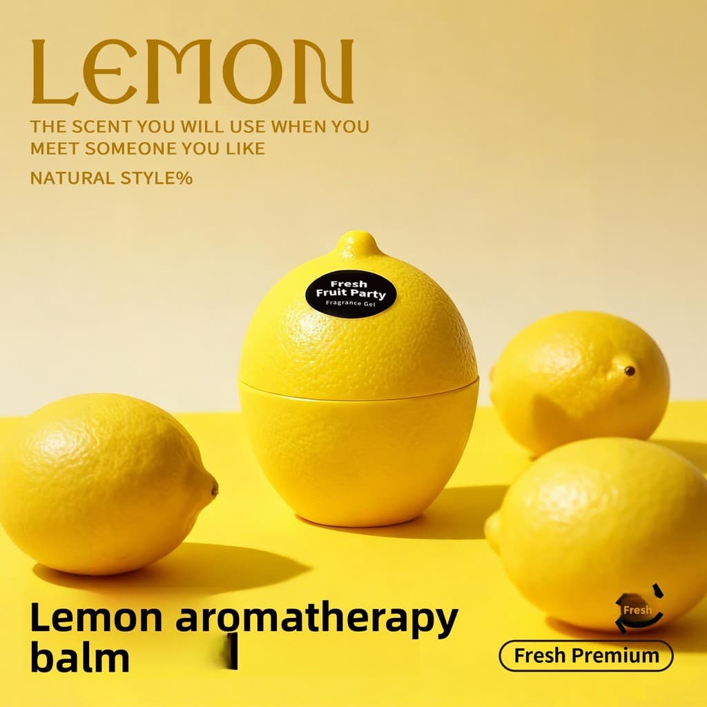 Limão fogo aromaterapia toalete fragrância de longa duração remover Odor ambientador do carro sólido aromaterapia óleo e