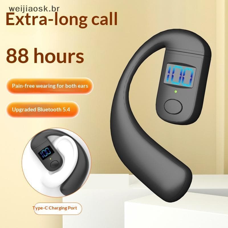 wei Fones De Ouvido Sem Fio Para Corrida BT5.4 180 ° Fone Com Gancho De Orelha De Rotação Vivo Huawei OPPO br