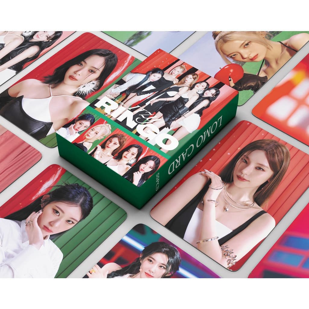 KPOP 55 peças/caixa, cartões fotográficos ITZY RINGO, álbum de fotos LOMO, cartões postais colecionáveis 6CIM QS8C