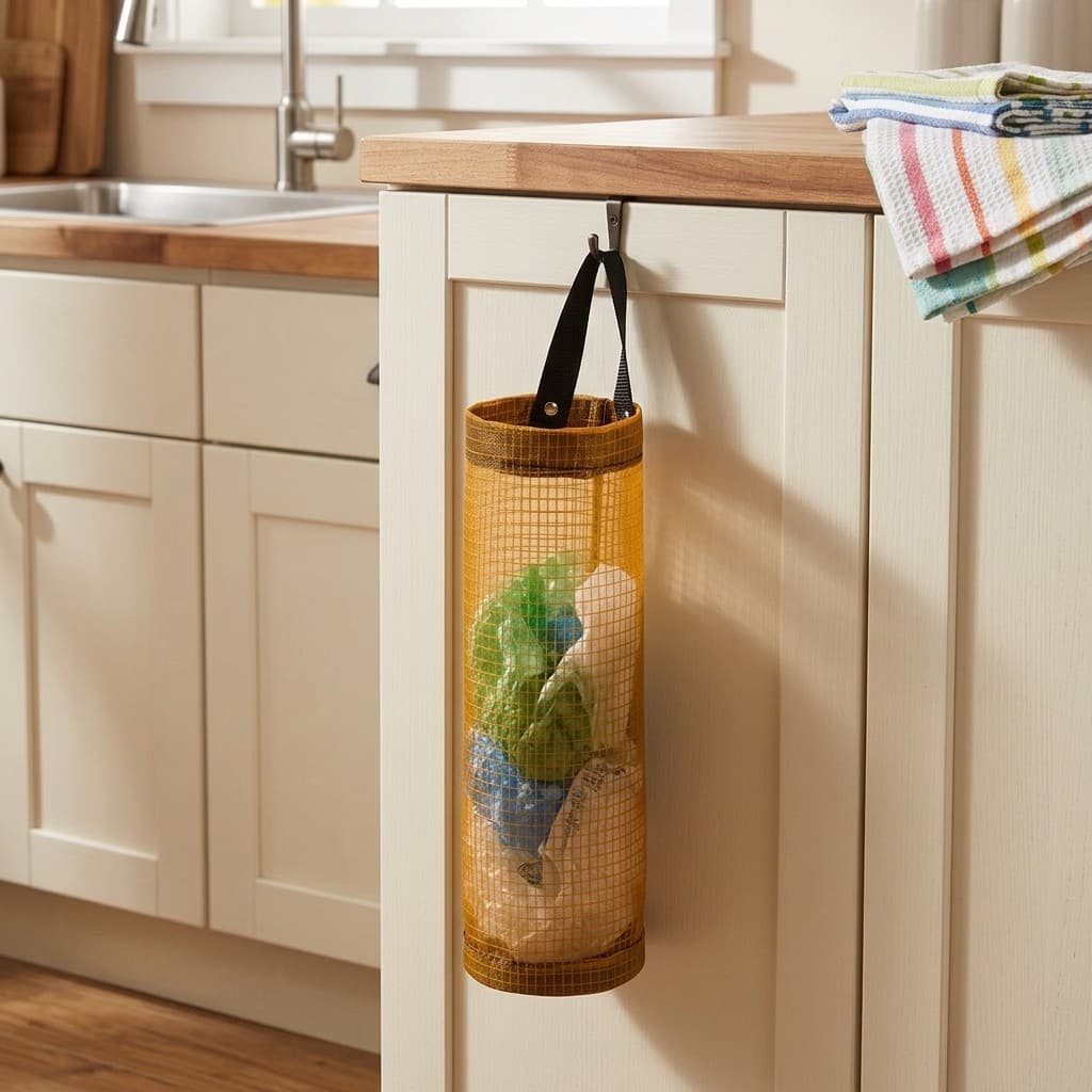 Porta Sacola Plastica Dispenser Organizador Para Cozinha