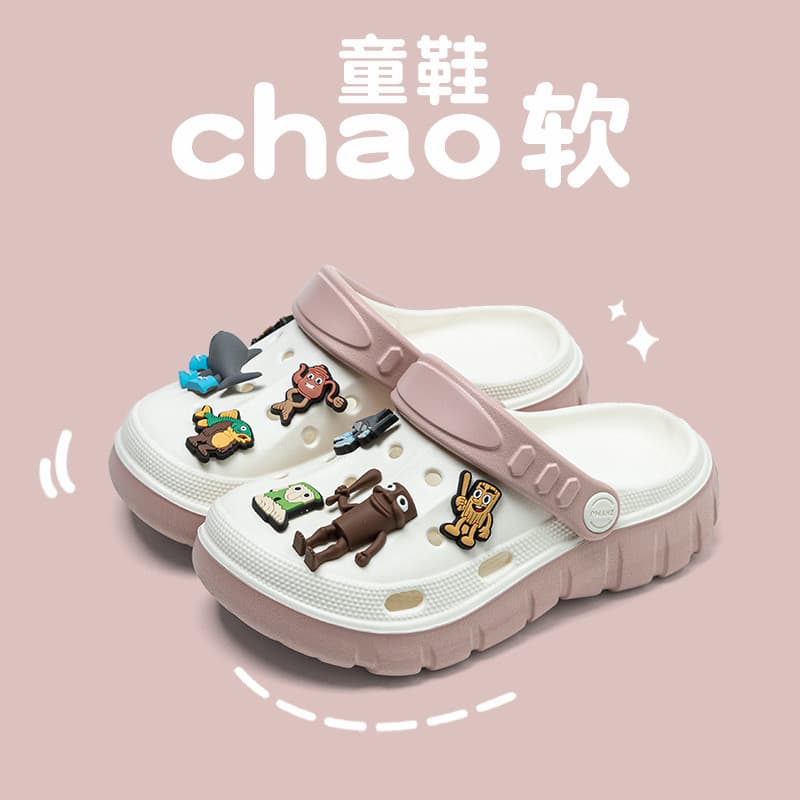 Crianças buraco sapatos verão novo estilo EVA exterior usar pequeno médio pequeno crianças dos desenhos animados bonito