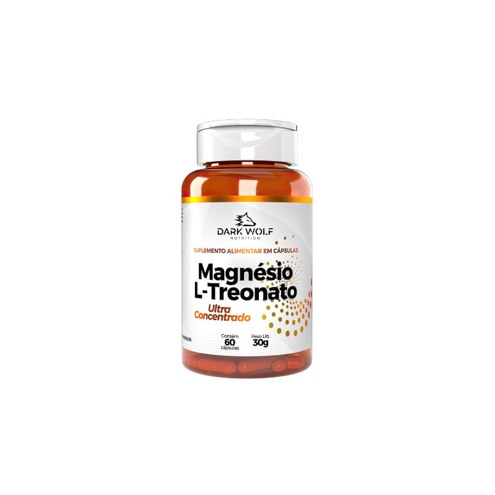 Magnésio L-Treonato Ultra Concentrado 60 Capsulas - Dark Wolf Nutrition