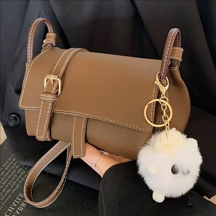 Bolsa pequena estilo coreano para mulheres, nova bolsa de ombro e transversal da moda, versão coreana versátil, bolsa qu