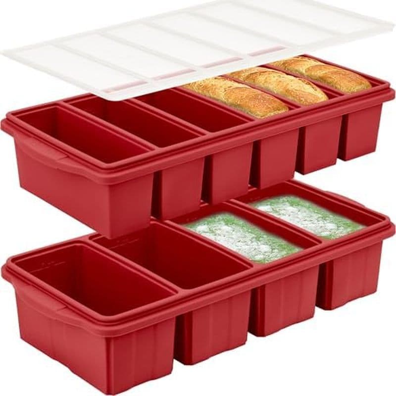 Bandeja De Freezer De Silicone Com Tampa-Moldes De Recipiente Sopa-Conjunto De Cubos De Gelo Grande Faz 1 Xícara & amp ;