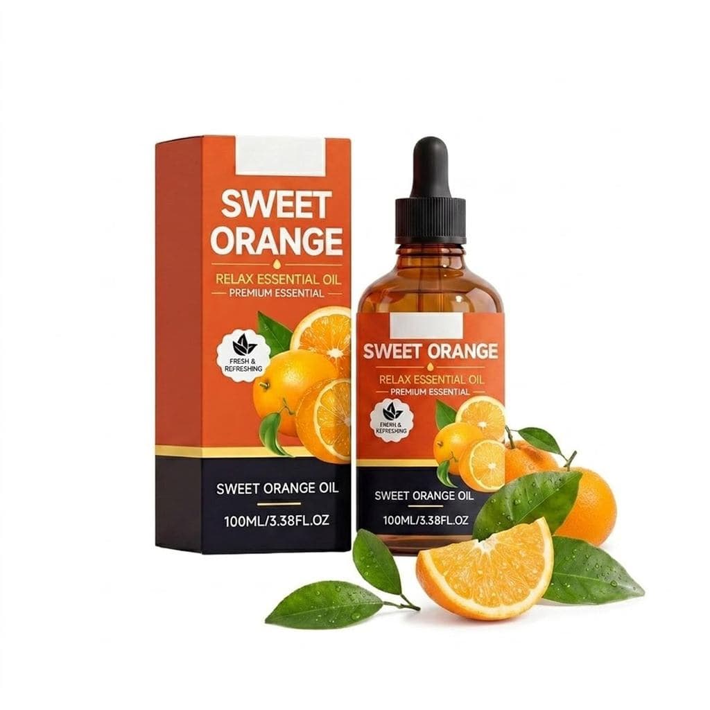 Óleo Essencial de Laranja Doce, Óleo Corporal de Laranja para Cuidados com a Pele, para Fabricação de Velas e Sabonetes