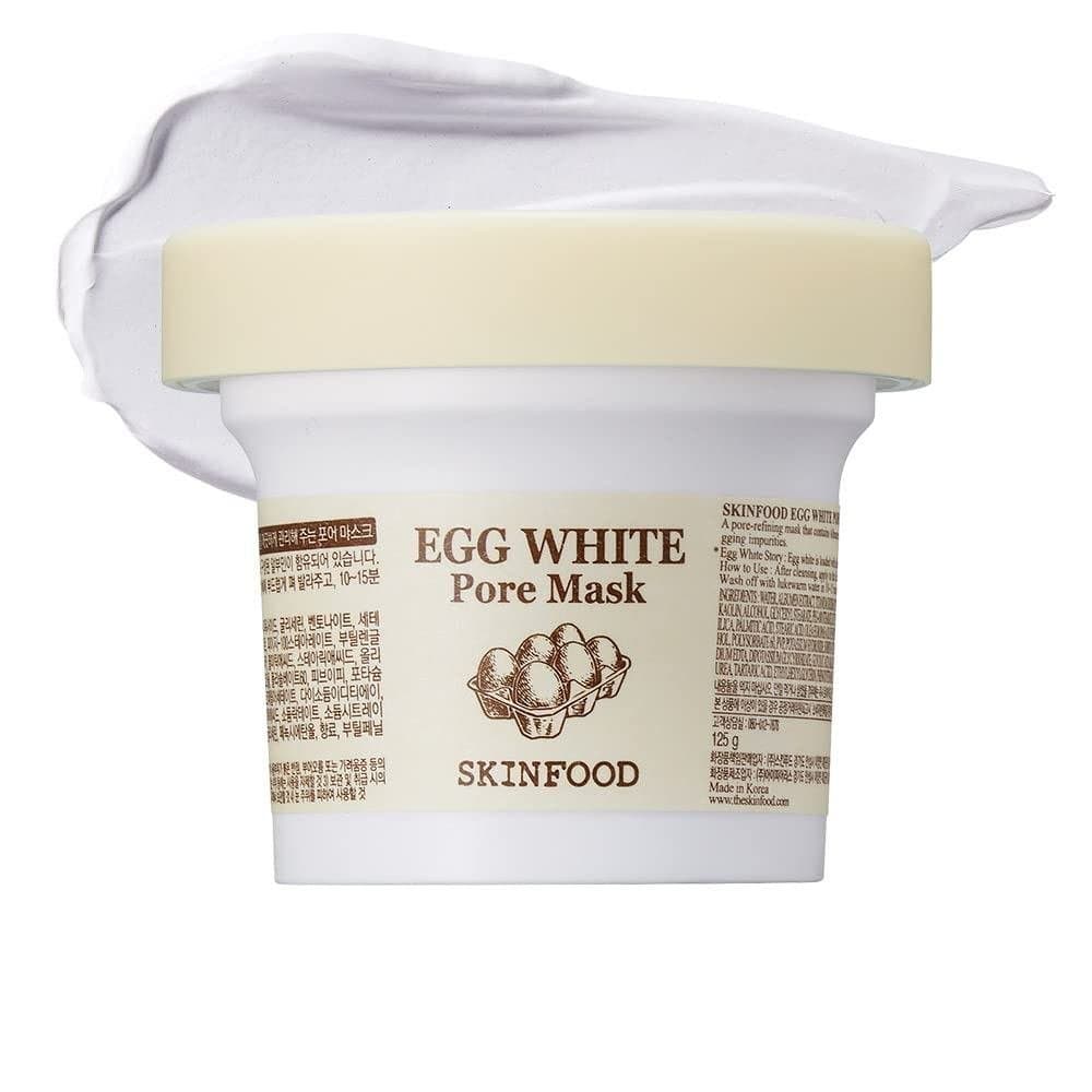 [Alimento] Máscara de Poros com Proteína 120g (4,23 fl oz), Esfoliante de Argila para Redução de Poros, Líquido Hidro-es