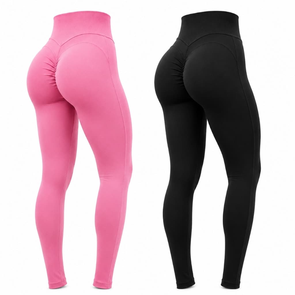 Kit com 2 Calças leggings femininas, Legging para academia grossa e confortável. Legging feminina.