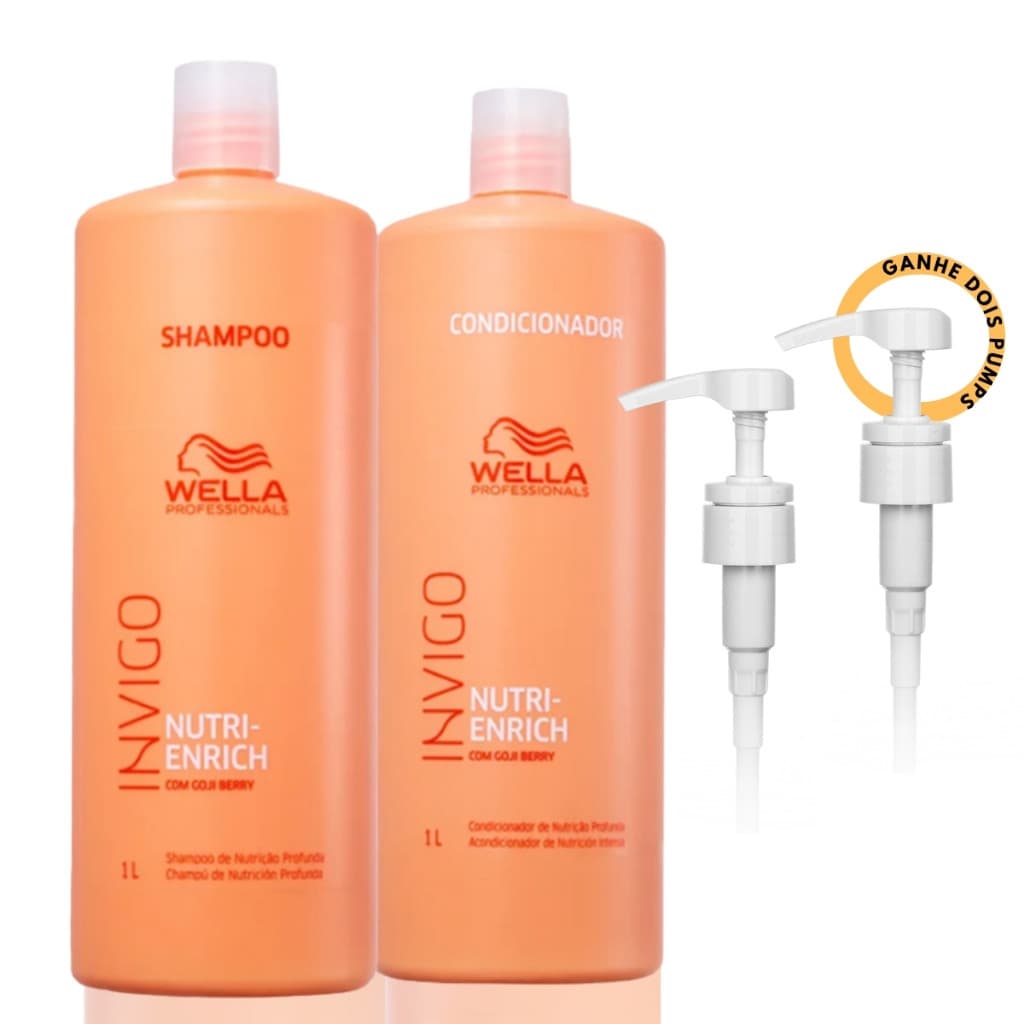 Wella Kit Duo Nutri Enrich Invigo com Pump
