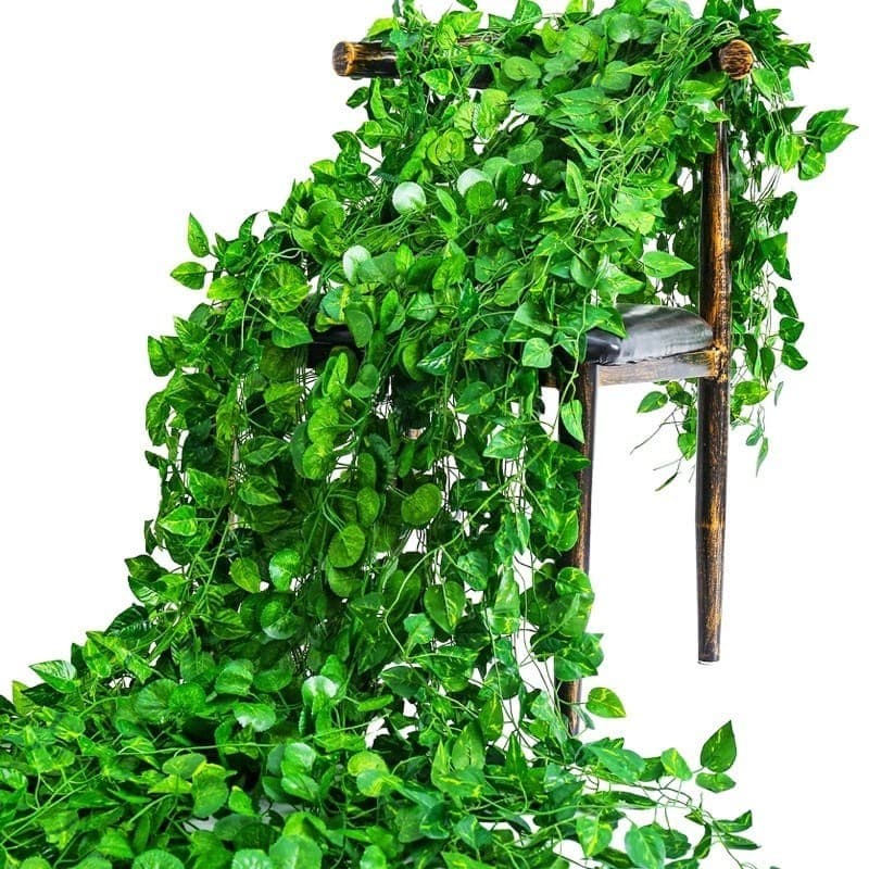 Trepadeira 8 M Artificial Verde Hera Pacote Ramas Muro Ingles Jardim Vertical Decoração Enfeite