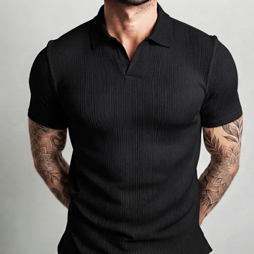 Polo Italiana Original Canelado Premium Camiseta Camisa