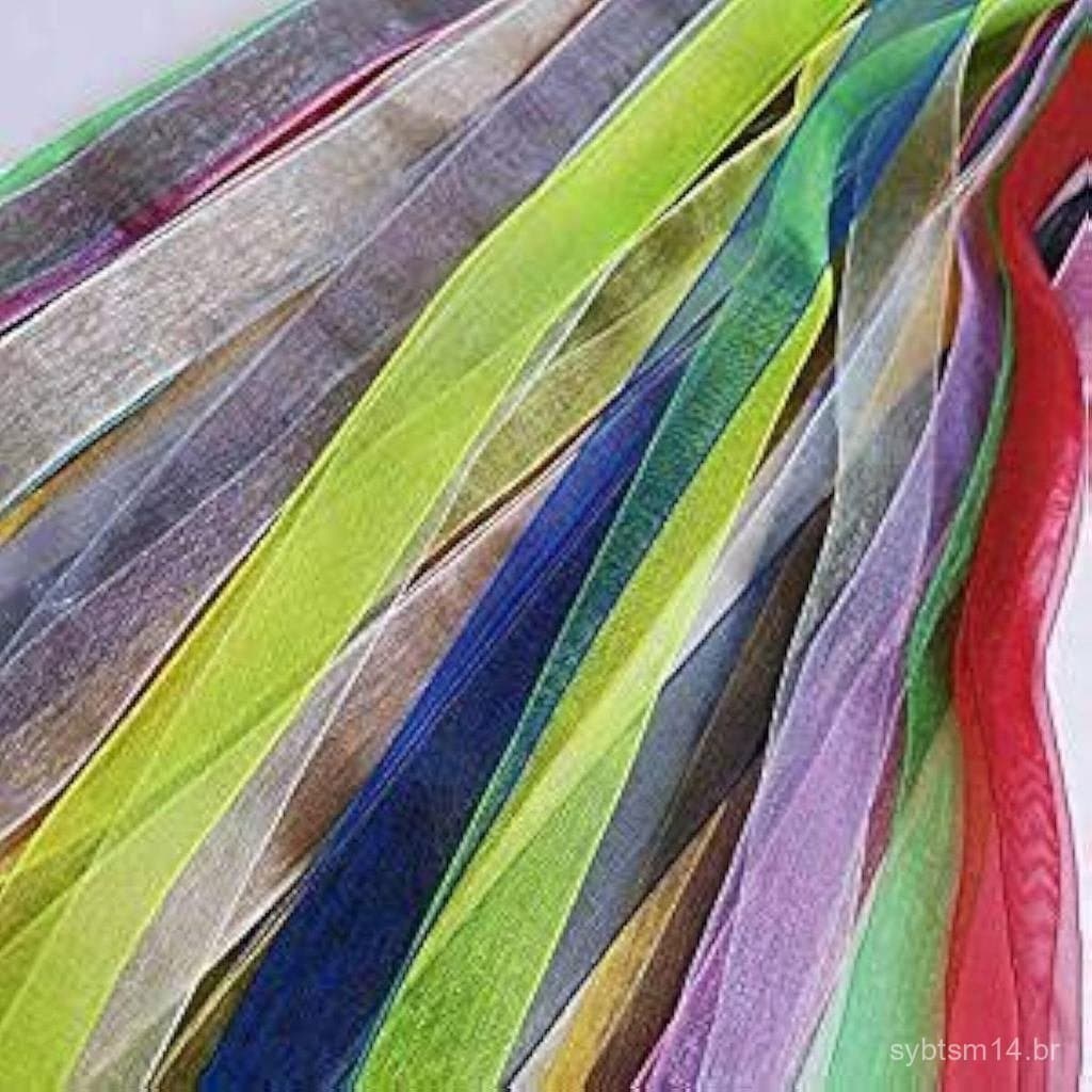 Fita de Organza de Cor Sólida Chenkou Craft, 24 Jardas, para Laços Artesanais, Decoração de Festas e Embalagens (Mistura