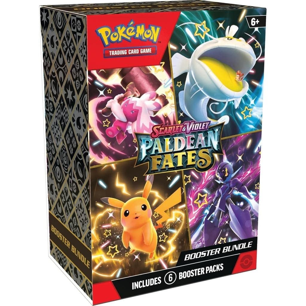 Pokemon TCG: Scarlet and Violet: PALDEAN Fates: Pacote de Boosters JFKO