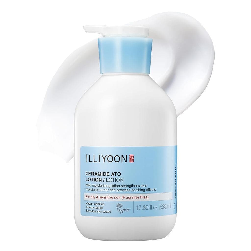 Emulsão de Ceramida ILLIYOON 528ml (17.85oz) |     Loção hidratante diária adequada para todos os tipos de pele |     Hi