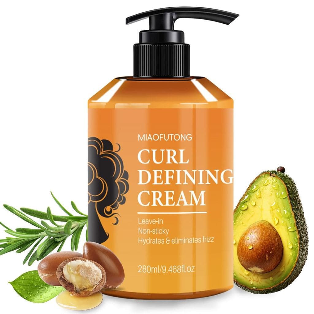 Creme Modelador de Cachos Marroquinos, Creme para Cachos, Máscara Capilar com Óleo de Argan, Creme Suavizante para Cacho