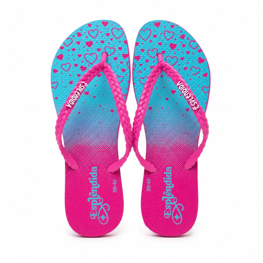 Chinelo Feminino Esplendida Estampado Casual Moderno Original