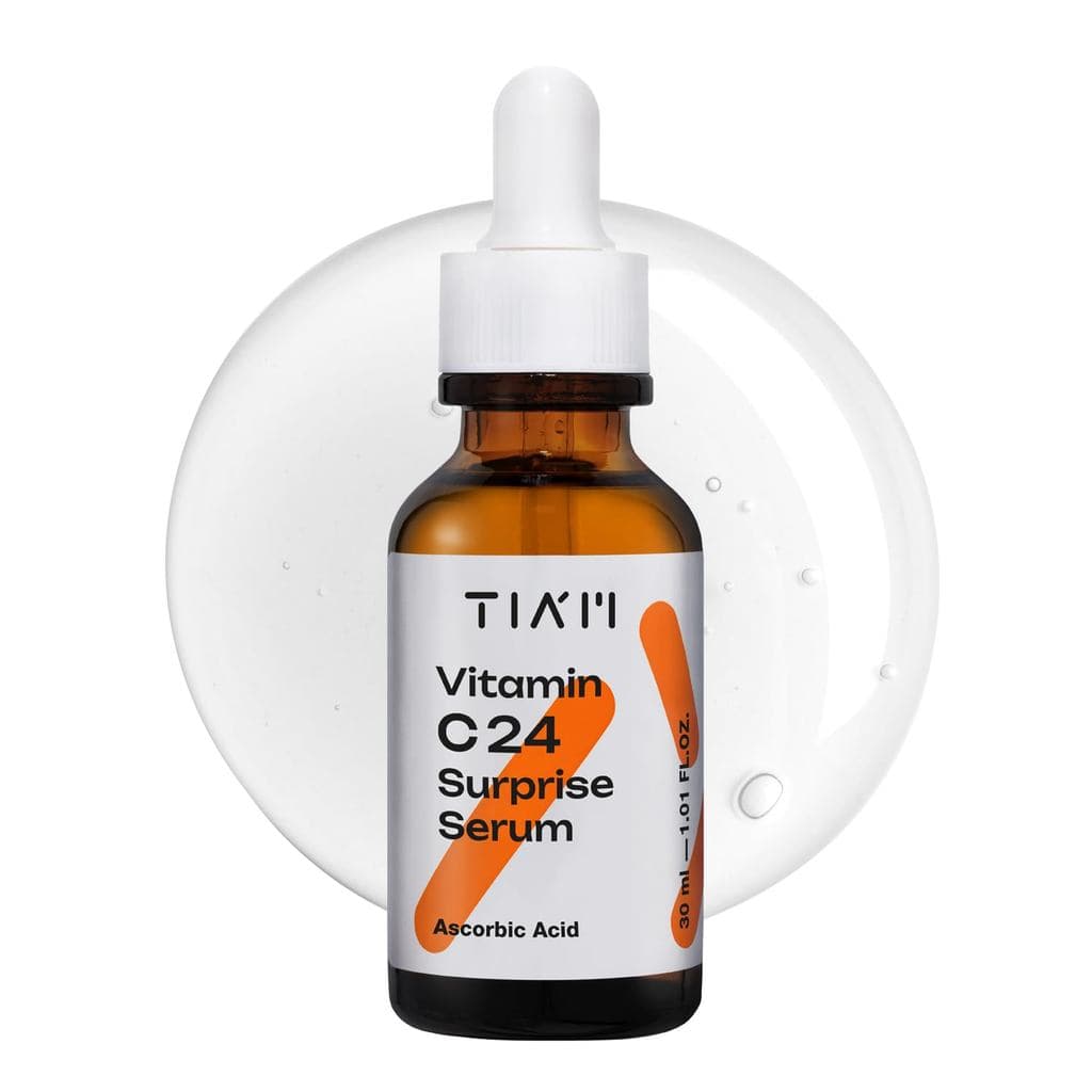 Sérum Surpresa TIAM Vitamin C24, 1.01 fl oz, Potencializador de Luminosidade e Antienvelhecimento com Vitamina E e Ácido